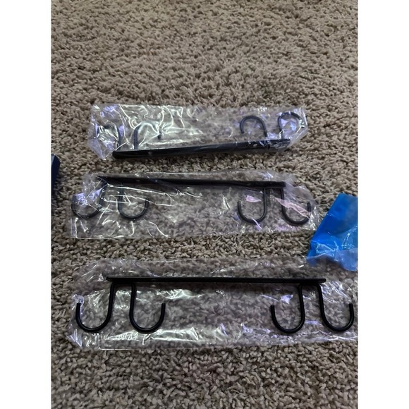 Mug Hooks Under Cabinet 3 Pack, Metal Cup Hooks for Hanging Under Shelf, Mug Org - Picture 10 of 12